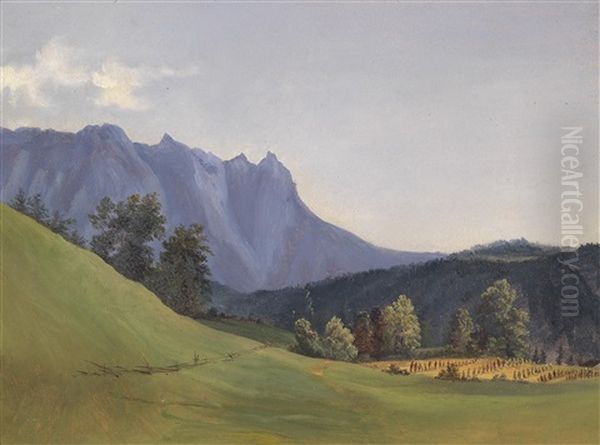 Motiv Vom Sensengebirge Oil Painting by Anton Hansch