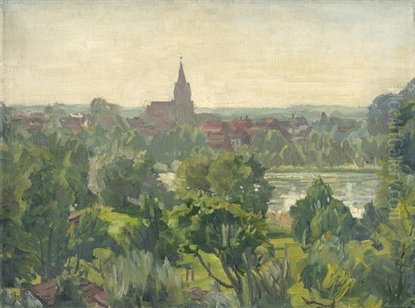 Buckow, Markische Schweiz Oil Painting by Johannes Haensch