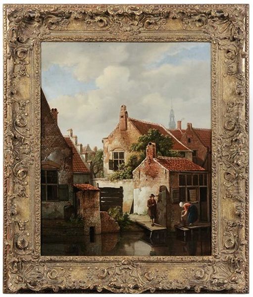 View Of Amsterdam by Carel Lodewyk Hansen