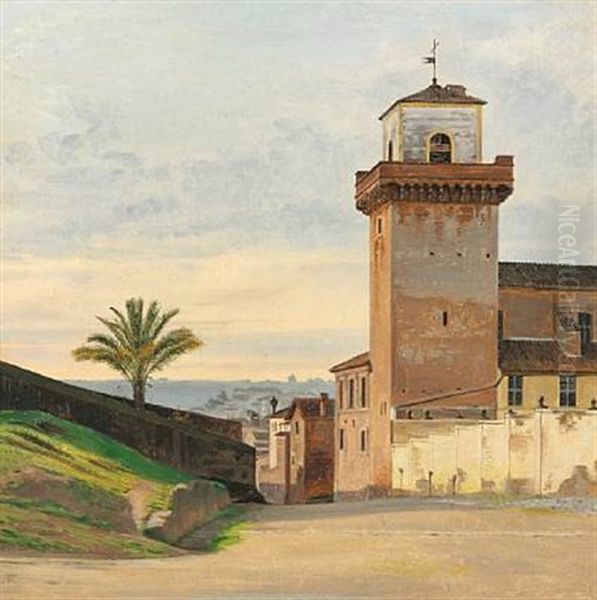 San Pietro In Vincoli I Rom Oil Painting by Constantin (Carl Christian Constantin) Hansen