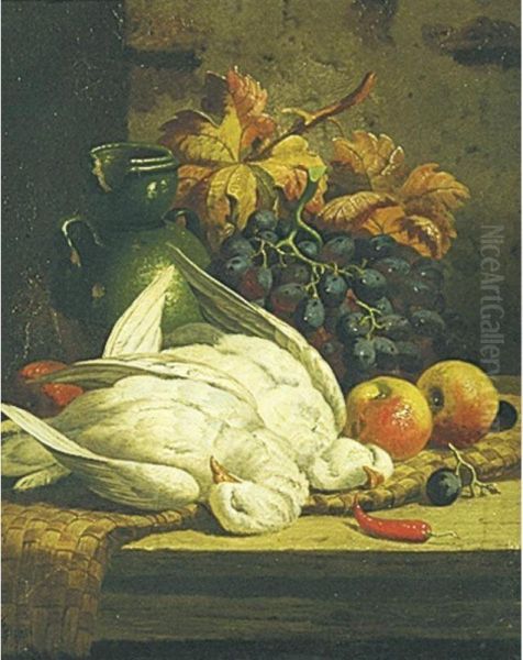 Still Life With Game: A Pair Of Paintings Oil Painting by Thomas Ball