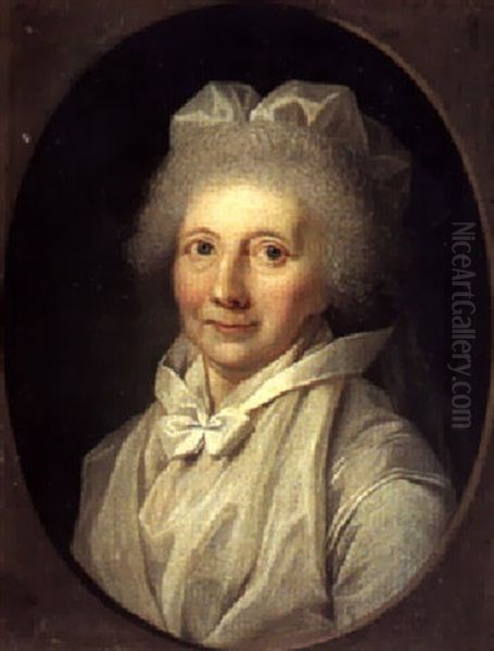 Portraet Af Susanna Jacoba Fabritius Oil Painting by Hans Hansen