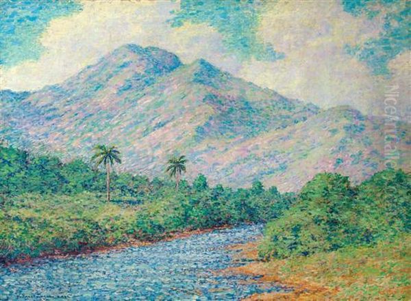 Luquillo Hillside, Puerto Rico Oil Painting by Thomas Watson Ball