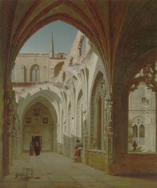 Parti Fra Klosteret St. Juan De Los Reyes I Toledo Oil Painting by Heinrich Hansen