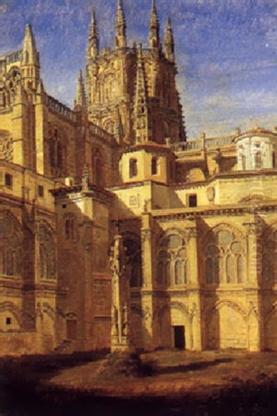 Renaissance Kirke, Exterioro Oil Painting by Heinrich Hansen