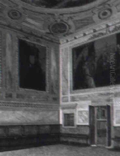 Interior Fra Sala Del Antichiegetta I Dogepaladset I Venedig Oil Painting by Josef Theodor Hansen