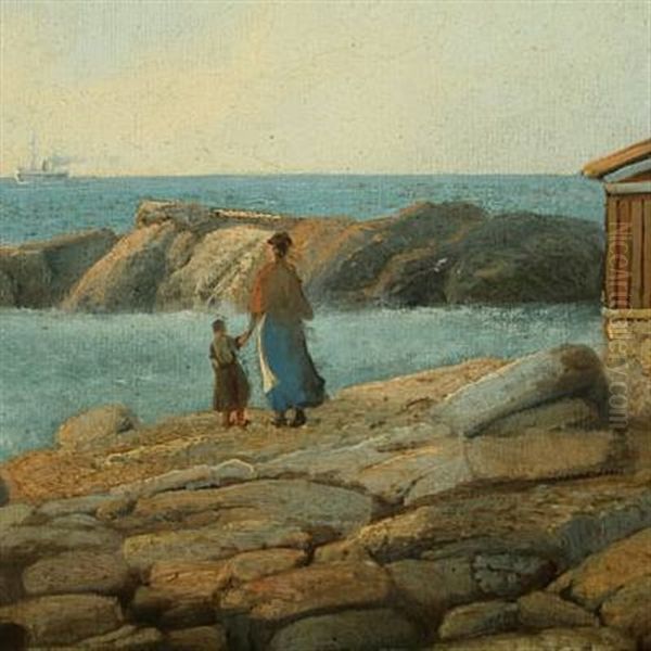 Scenery, Norway Oil Painting by Sigvard Marius Hansen