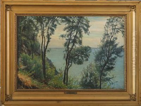 Costal Scenery Oil Painting by Sigvard Marius Hansen