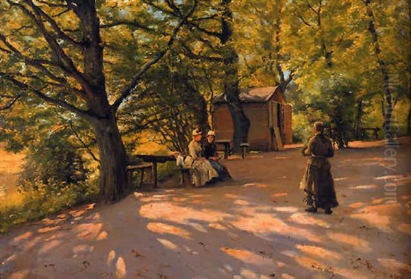 A Summer's Day In The Country Oil Painting by Sigvard Marius Hansen