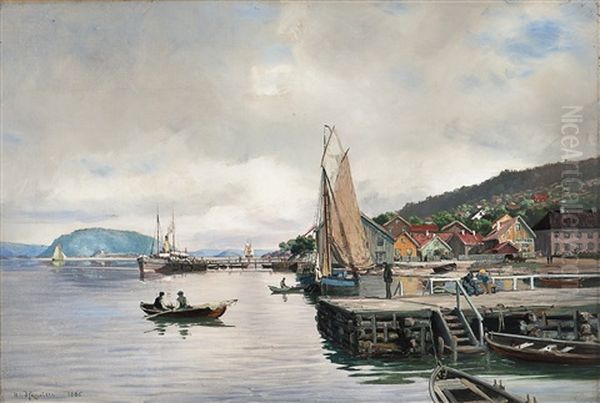 From Drobak Oil Painting by Nils Severin Lynge Hansteen