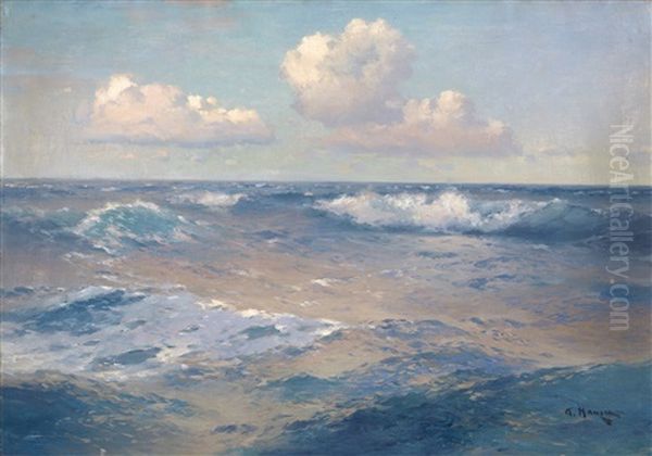 Seascape Oil Painting by Alexei Vasilievitch Hanzen