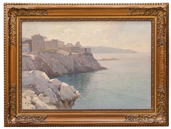 Gibraltar Z Africke Strany Oil Painting by Alexei Vasilievitch Hanzen