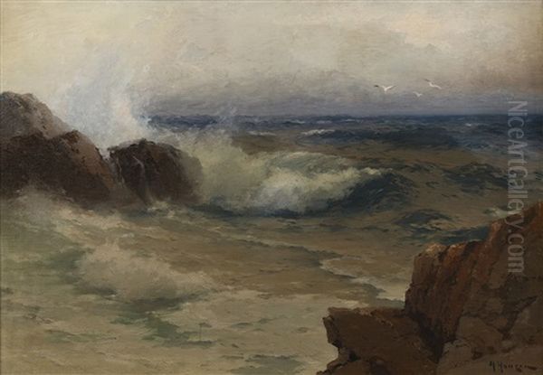 Heavy Seas Oil Painting by Alexei Vasilievitch Hanzen