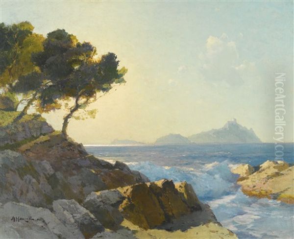 Seascape Oil Painting by Alexei Vasilievitch Hanzen