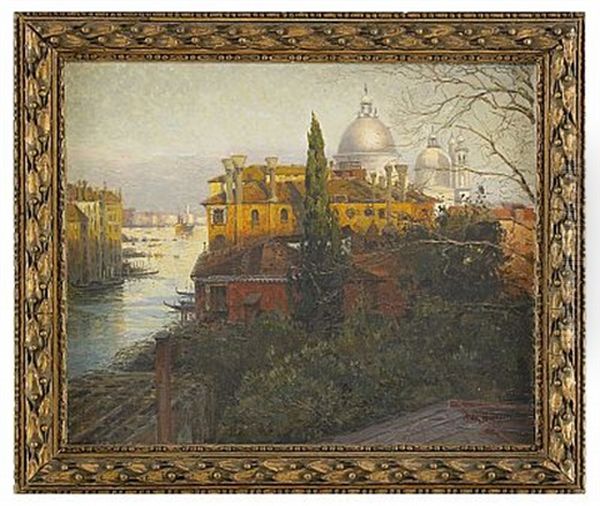 View Of Venice Oil Painting by Alexei Vasilievitch Hanzen