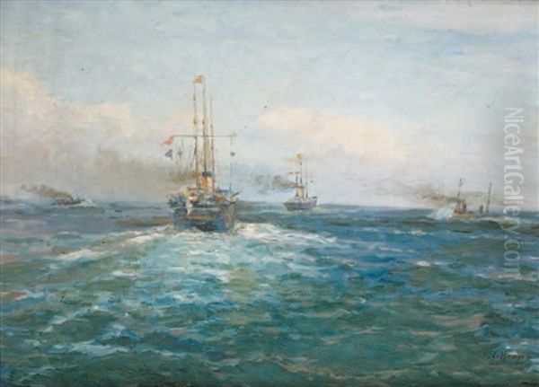 Voyage Du Tsar Oil Painting by Alexei Vasilievitch Hanzen