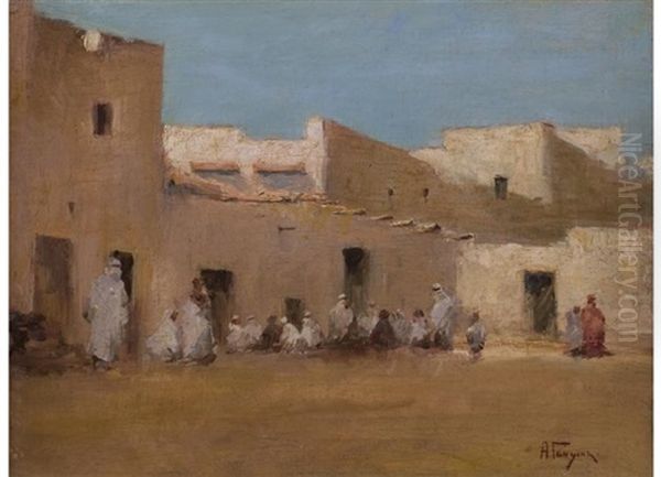 Orientalischer Platz Oil Painting by Alexei Vasilievitch Hanzen