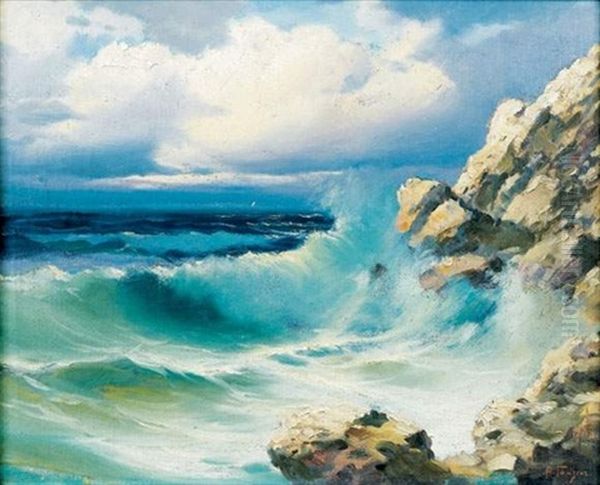 La Vague Oil Painting by Alexei Vasilievitch Hanzen