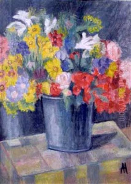 Blumenstilleben Oil Painting by Alice Harburger