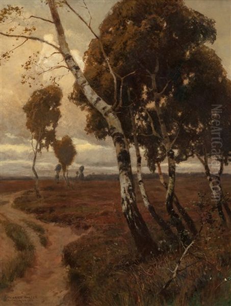 The Winding Road Oil Painting by Heinrich Harder