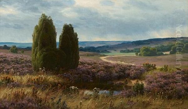 The Moorlands Oil Painting by Johannes Harders