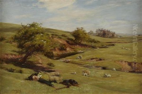 Sleeping Shepherd Oil Painting by Charles Martin Hardie