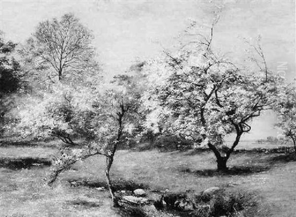 Spring Blossom Oil Painting by Charles Martin Hardie