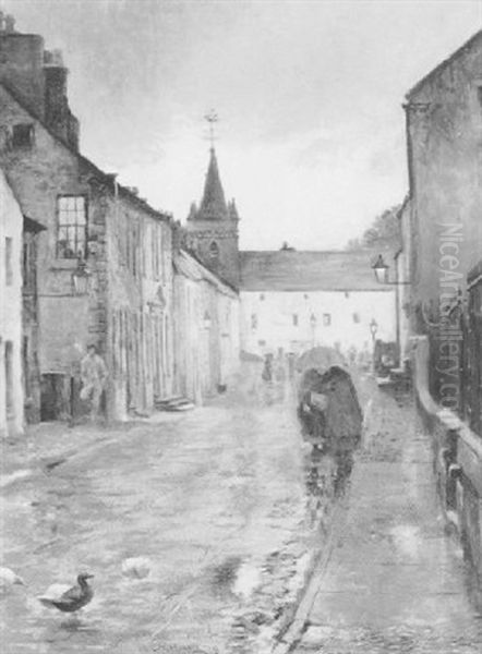 After The Rain, Kirkcudbright Oil Painting by Charles Martin Hardie