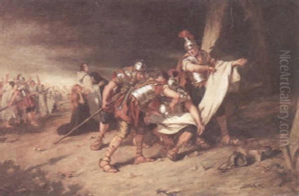 The Soldiers Casting Lots After The Crucifixion Oil Painting by Charles Martin Hardie