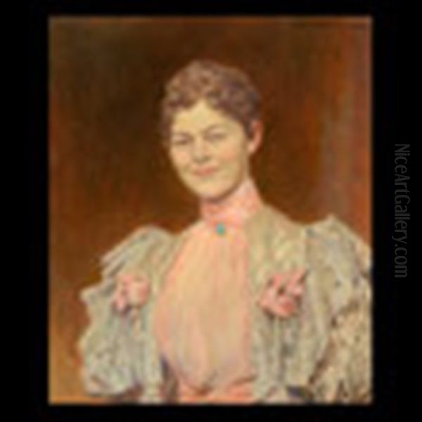 Portrait Of A Young Beauty Oil Painting by Robert Gordon Hardie