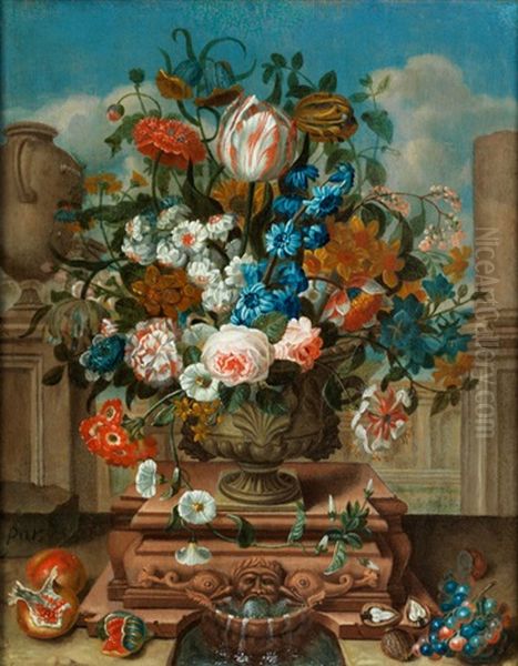 Grosser Blumenstrauss Oil Painting by Pieter Hardime