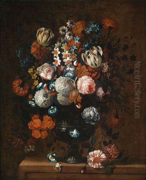 Blumen In Einer Vase Oil Painting by Simon Hardime