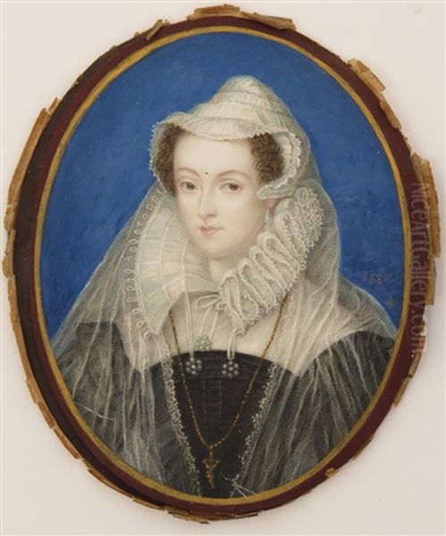 Mary Queen Of Scots Oil Painting by George Perfect Harding