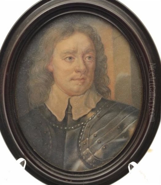 Oliver Cromwell Oil Painting by George Perfect Harding