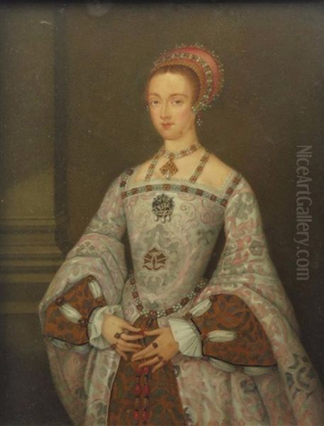 Lady Jane Grey Oil Painting by George Perfect Harding