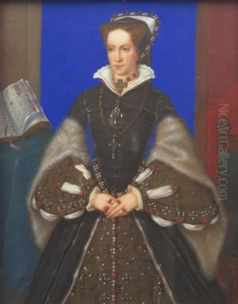 Queen Mary I Oil Painting by George Perfect Harding