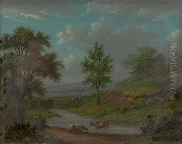 Landscape With Cattle Oil Painting by Sylvester Harding