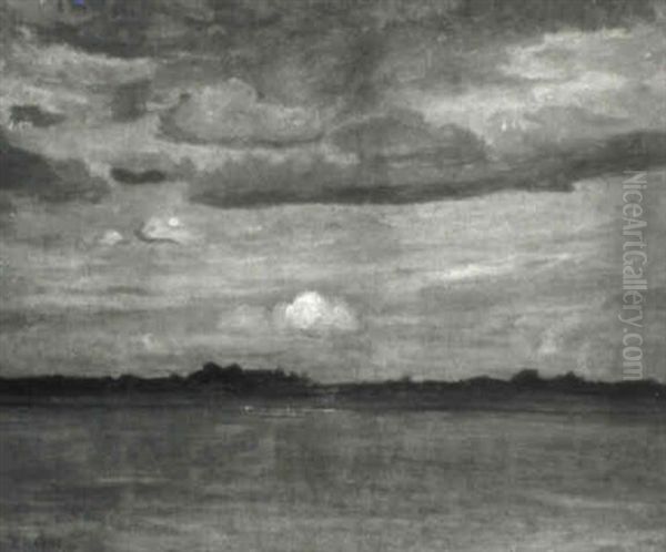 Niederrheinlandschaft by Ernst Hardt