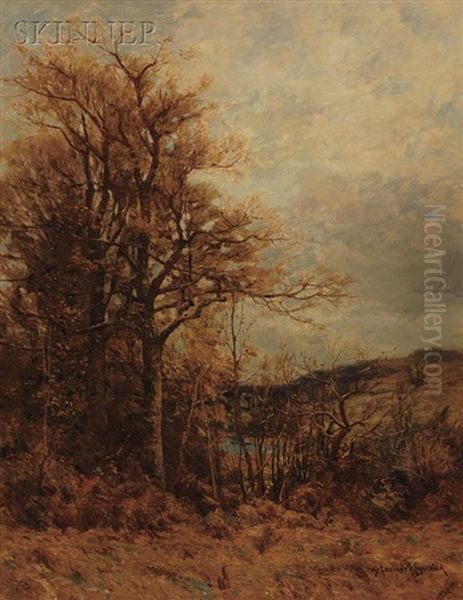 Autumn Landscape Oil Painting by Melbourne H. Hardwick