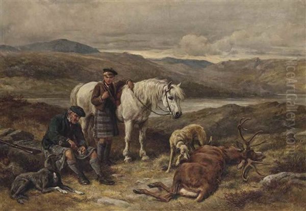 A Well Earned Dram Oil Painting by James Hardy Jr.