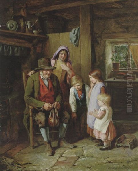 The Welcome Visitor Oil Painting by James Hardy Jr.