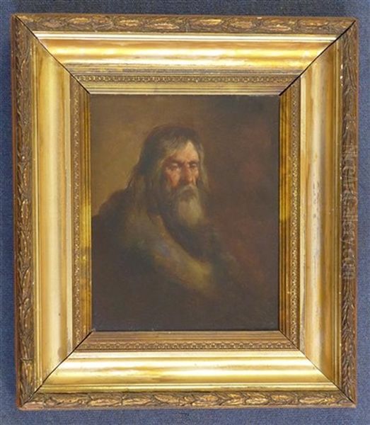 Head Of St. Paul Oil Painting by James Hardy Sr.