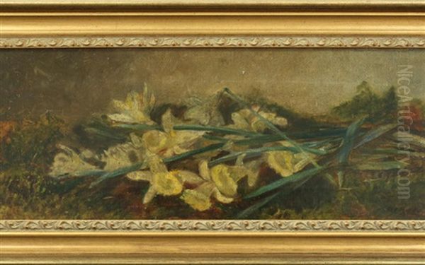 Daffodils Oil Painting by Anna Eliza Hardy