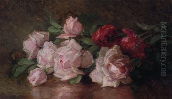 Roses I Oil Painting by Anna Eliza Hardy