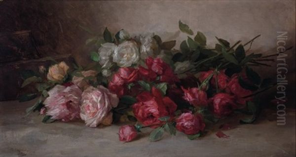 Roses Ii Oil Painting by Anna Eliza Hardy