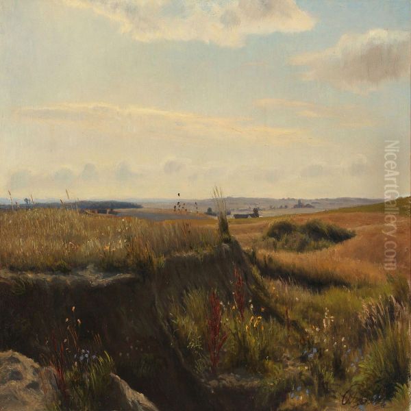 Heath Oil Painting by Otto Petersen Balle