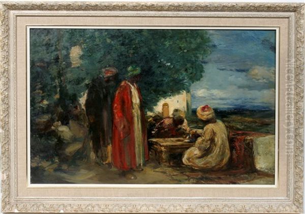 Middle Eastern Scene Oil Painting by Dudley Hardy