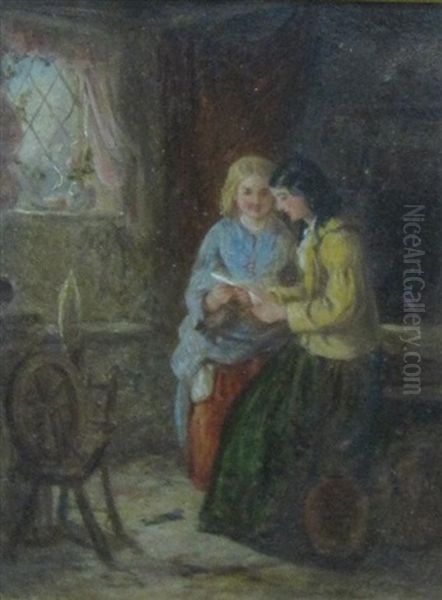 The Love Letter Oil Painting by Frederick Daniel Hardy