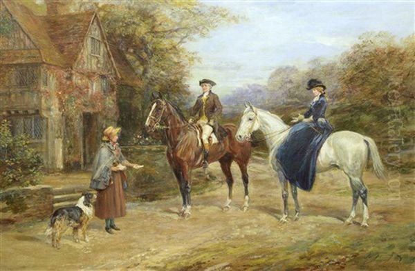 The Letter Oil Painting by Heywood Hardy