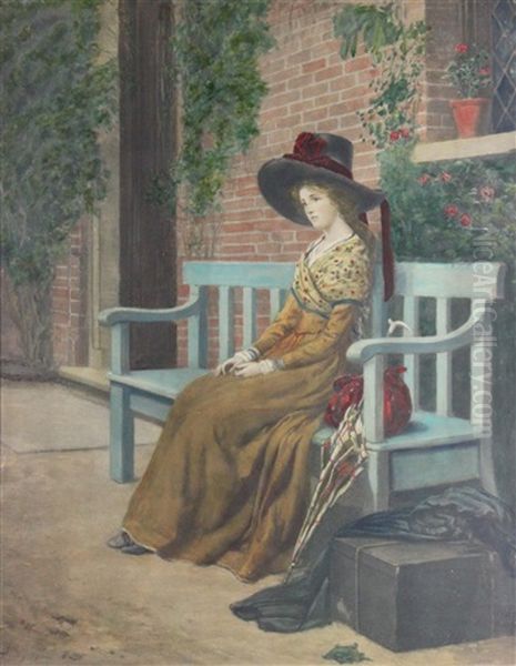 Waiting Oil Painting by Heywood Hardy